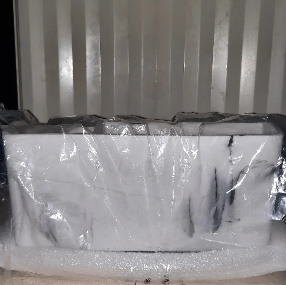 Marble Look Resin Large Bathroom Organizer